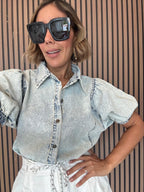 Not Your Average Denim Blouse