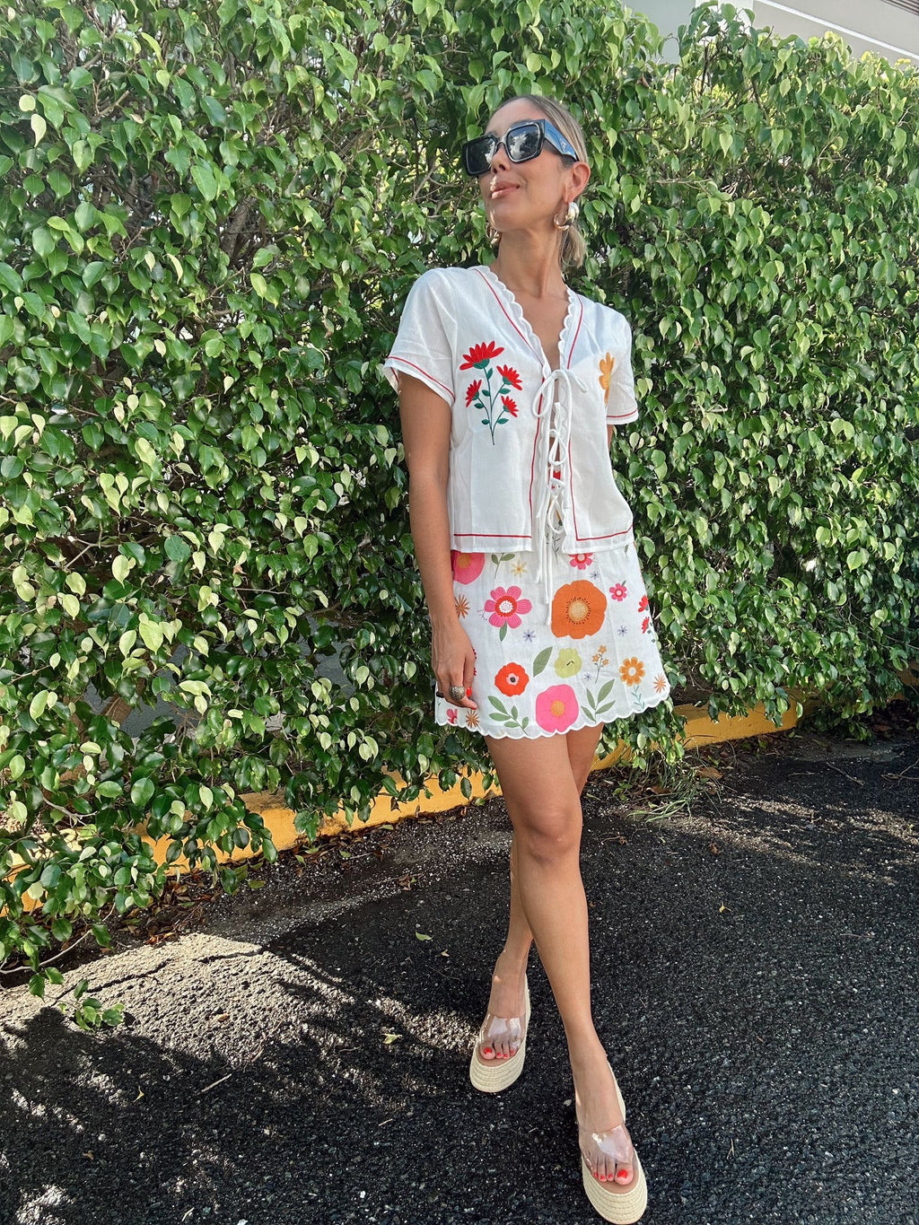 Flora Fiesta Embroidered Set