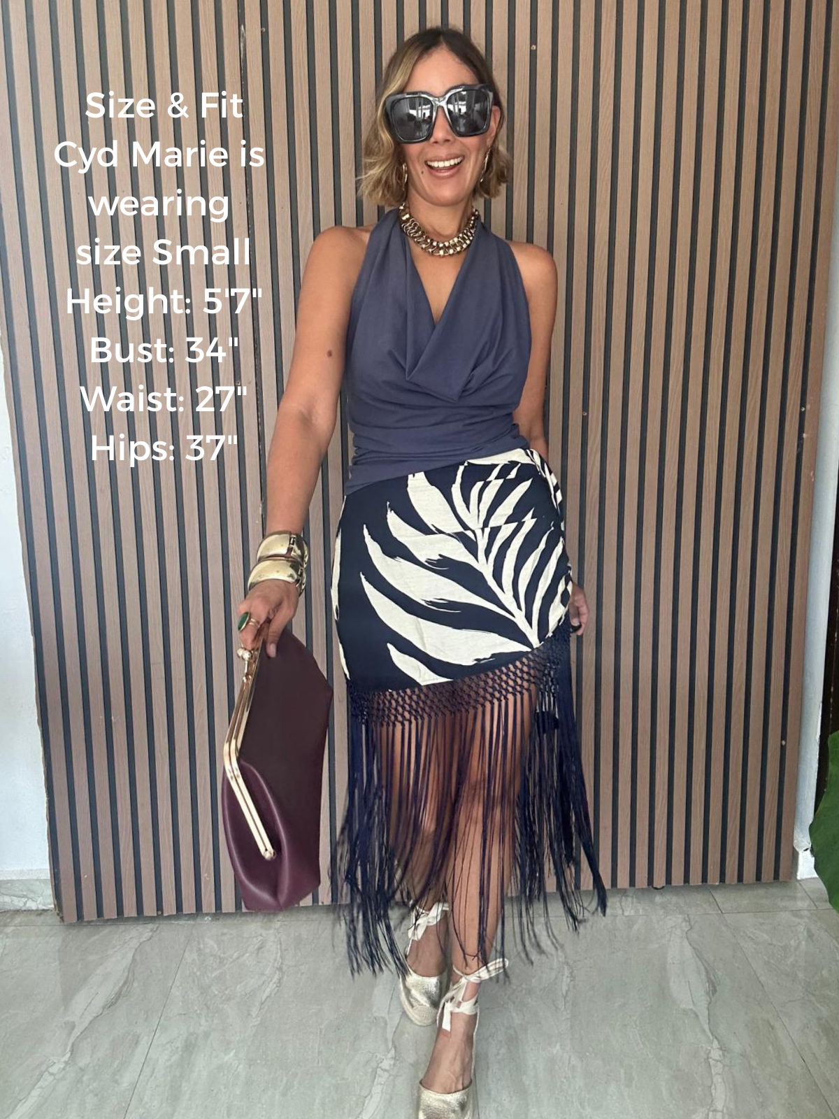 The Watch Me Walk Fringe Skirt