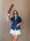 The Shortcut to Chic Denim Blazer
