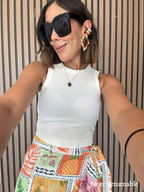 Marivi Ribbed Cropped Tank Top