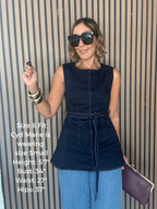 Atelier Indigo Top