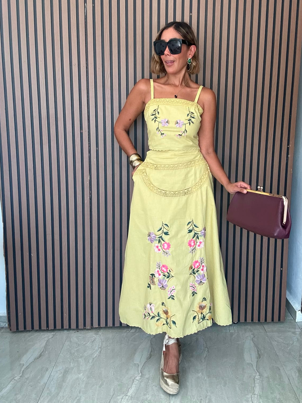 The Weekend in Provence Top & Skirt Set