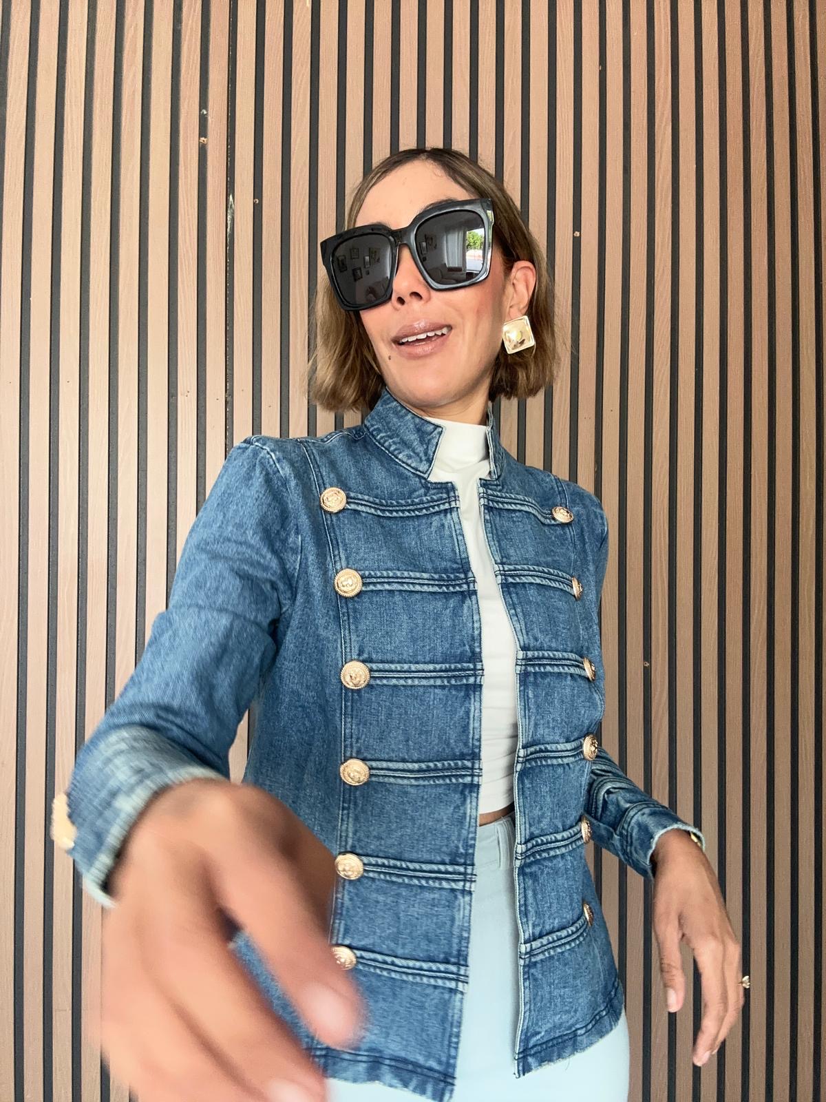 Pepperline Military Denim Jacket