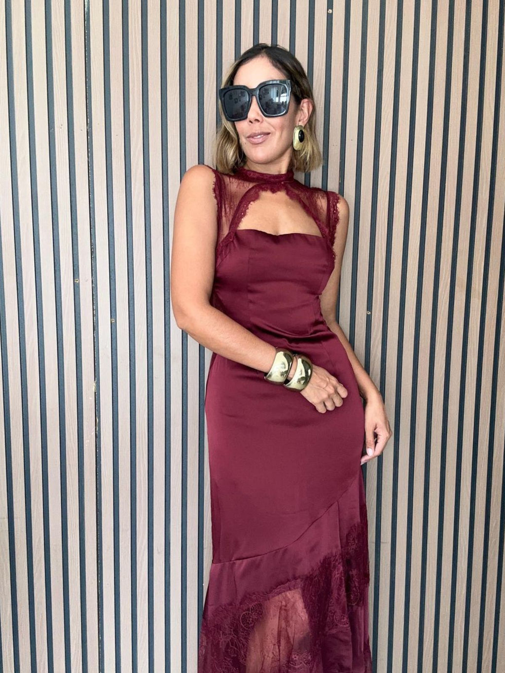 The Heart's Desire Burgundy Gown