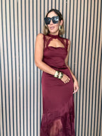 The Heart's Desire Burgundy Gown