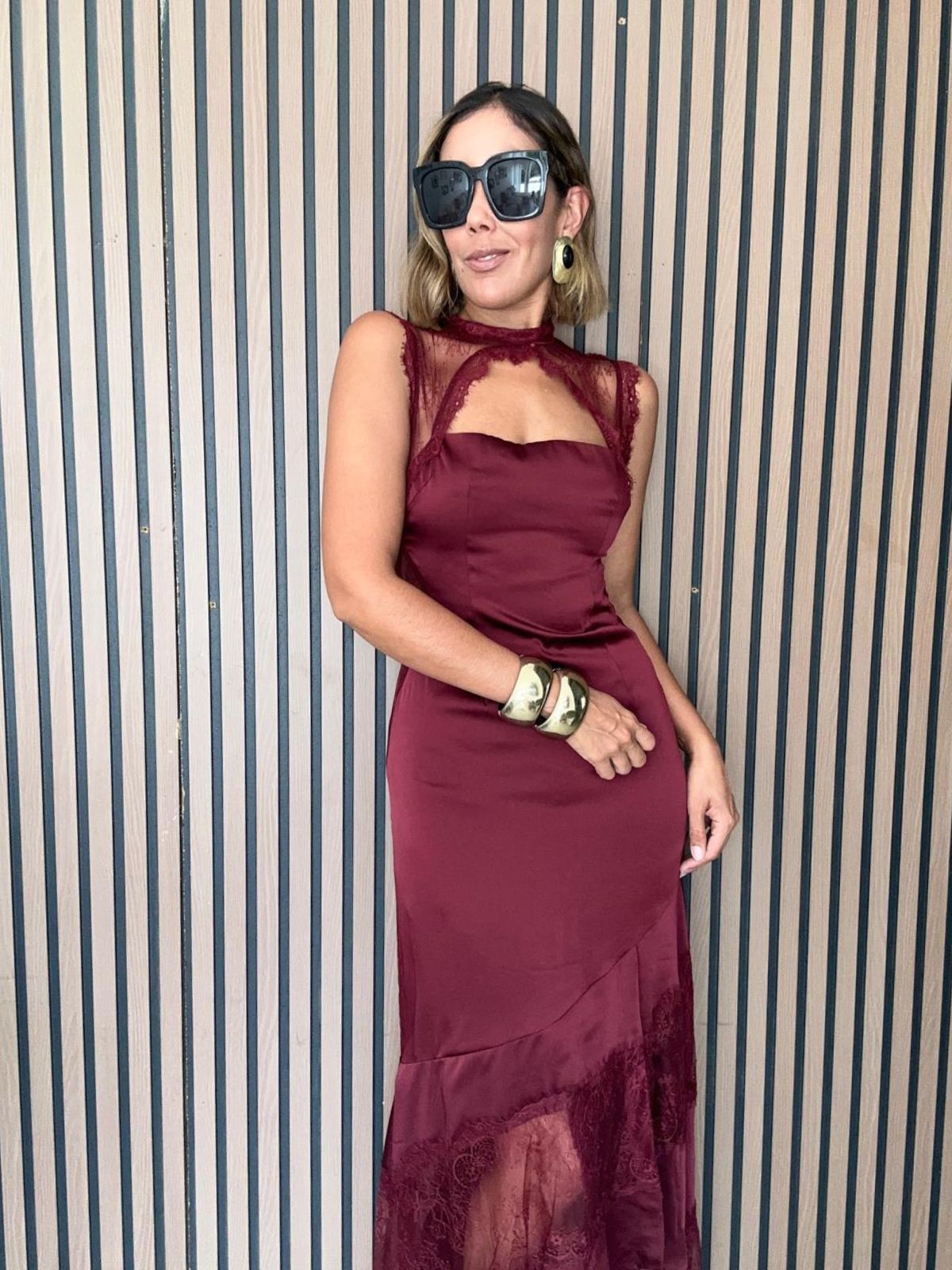 The Heart's Desire Burgundy Gown