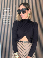 Juno Cutout Turtleneck Top