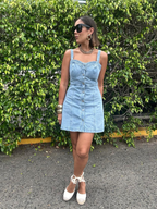 Denim, But Make It Sweet Mini Dress