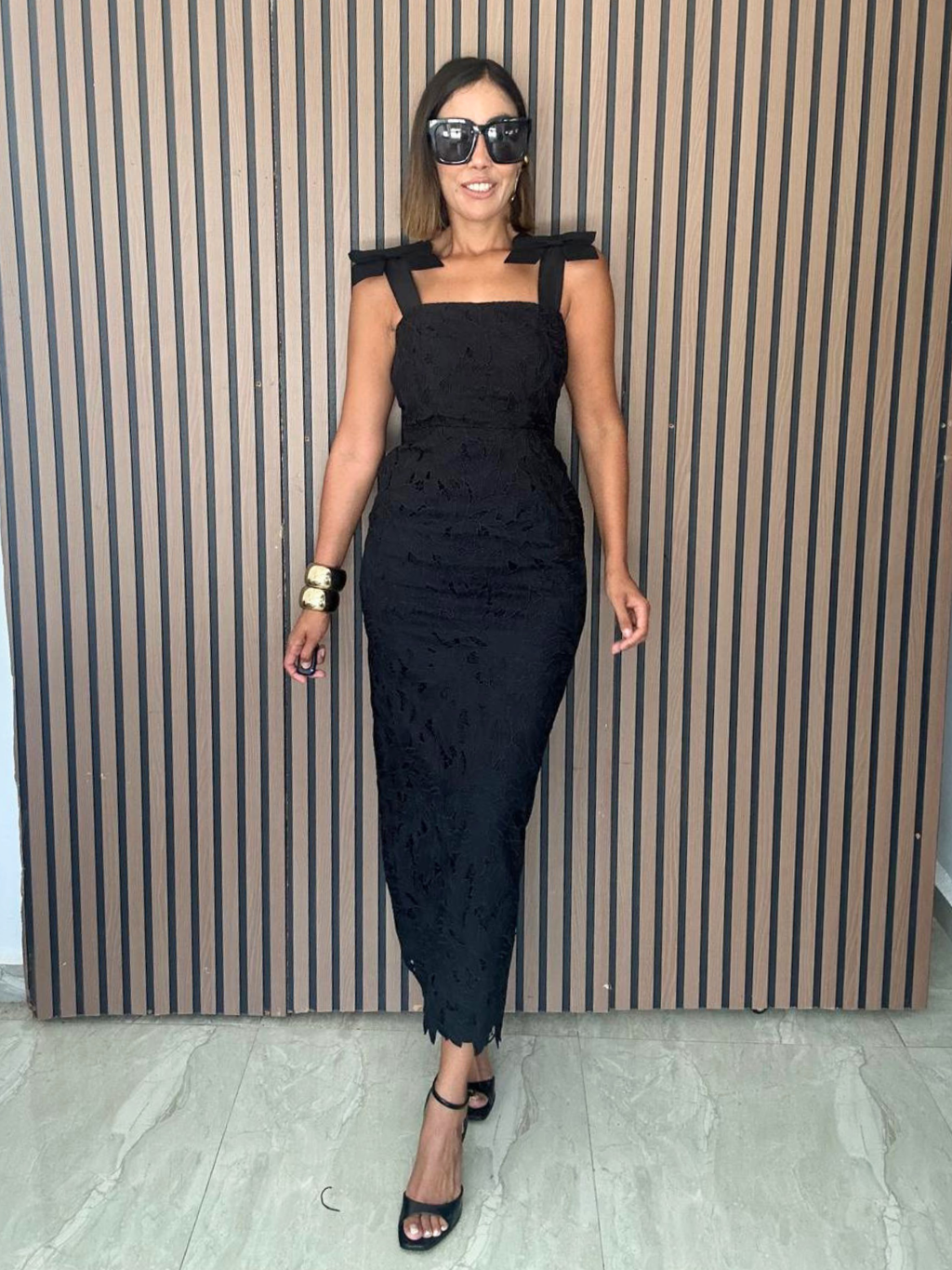 She’s the Moment Lace Midi Dress