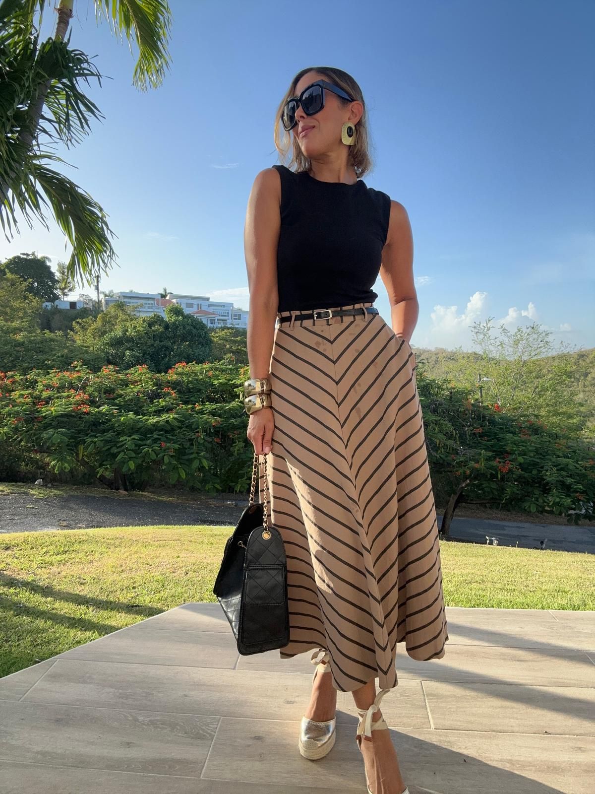 A Touch of Warmth Midi Skirt