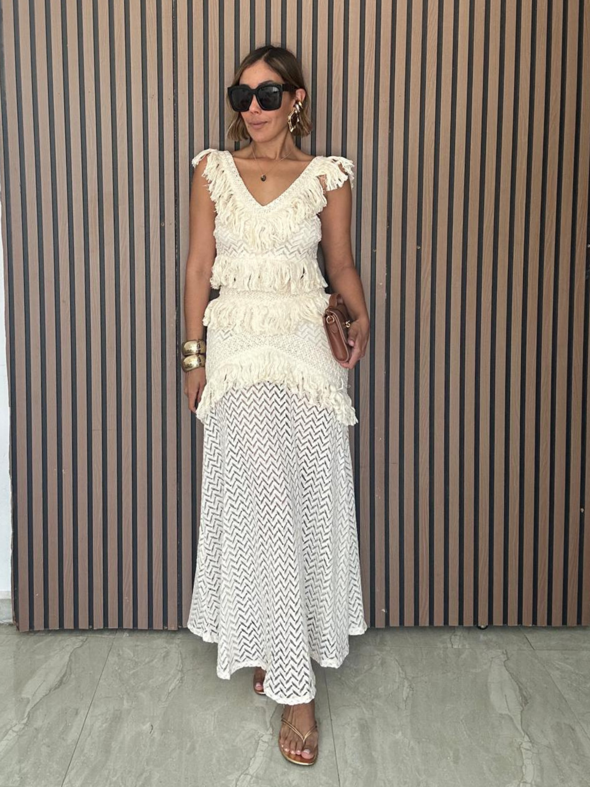 The Amalfi Fringe Top & Skirt Set