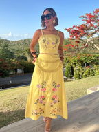 The Weekend in Provence Top & Skirt Set