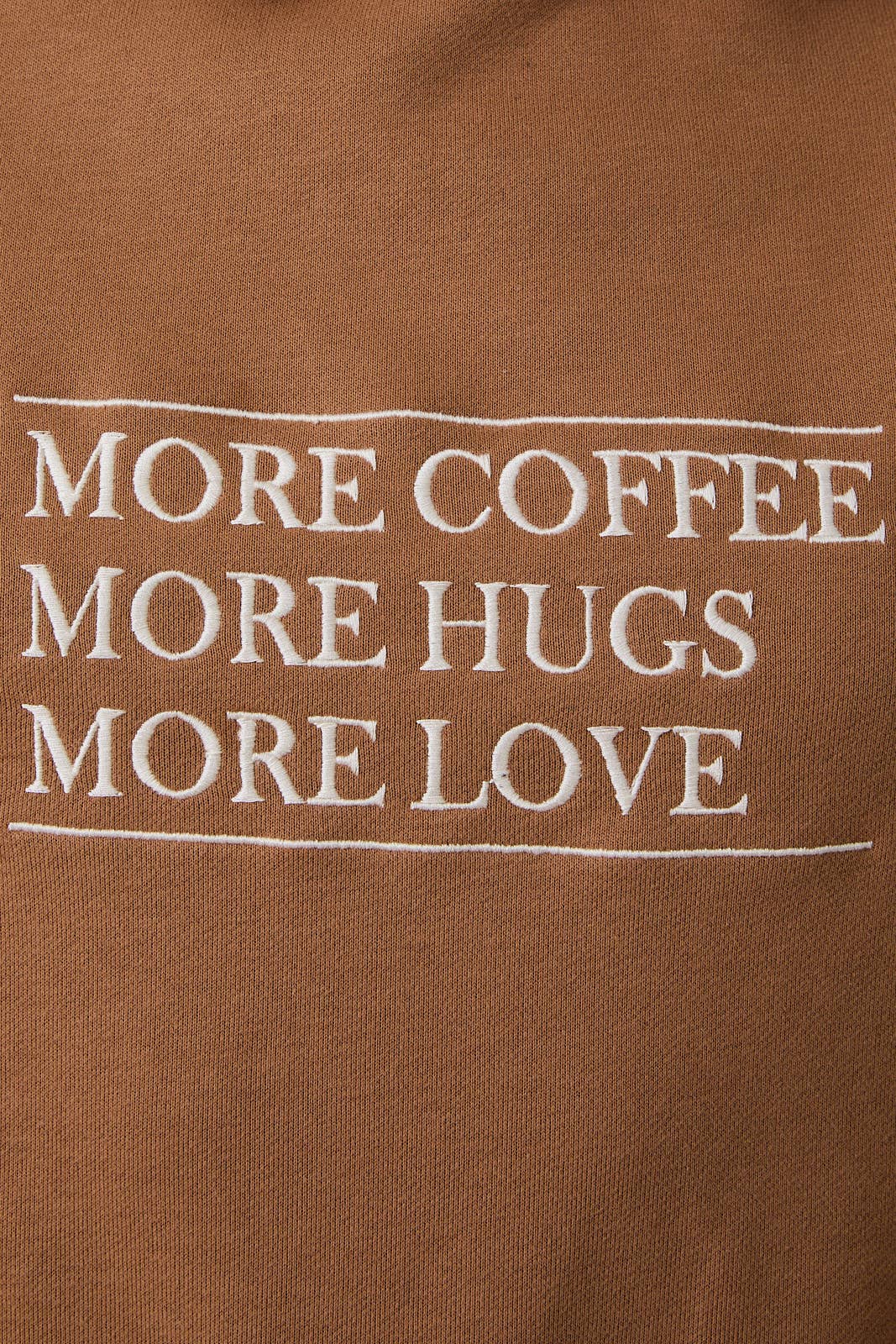 More Coffee, More Hugs, More Love Collared Sweatshirt