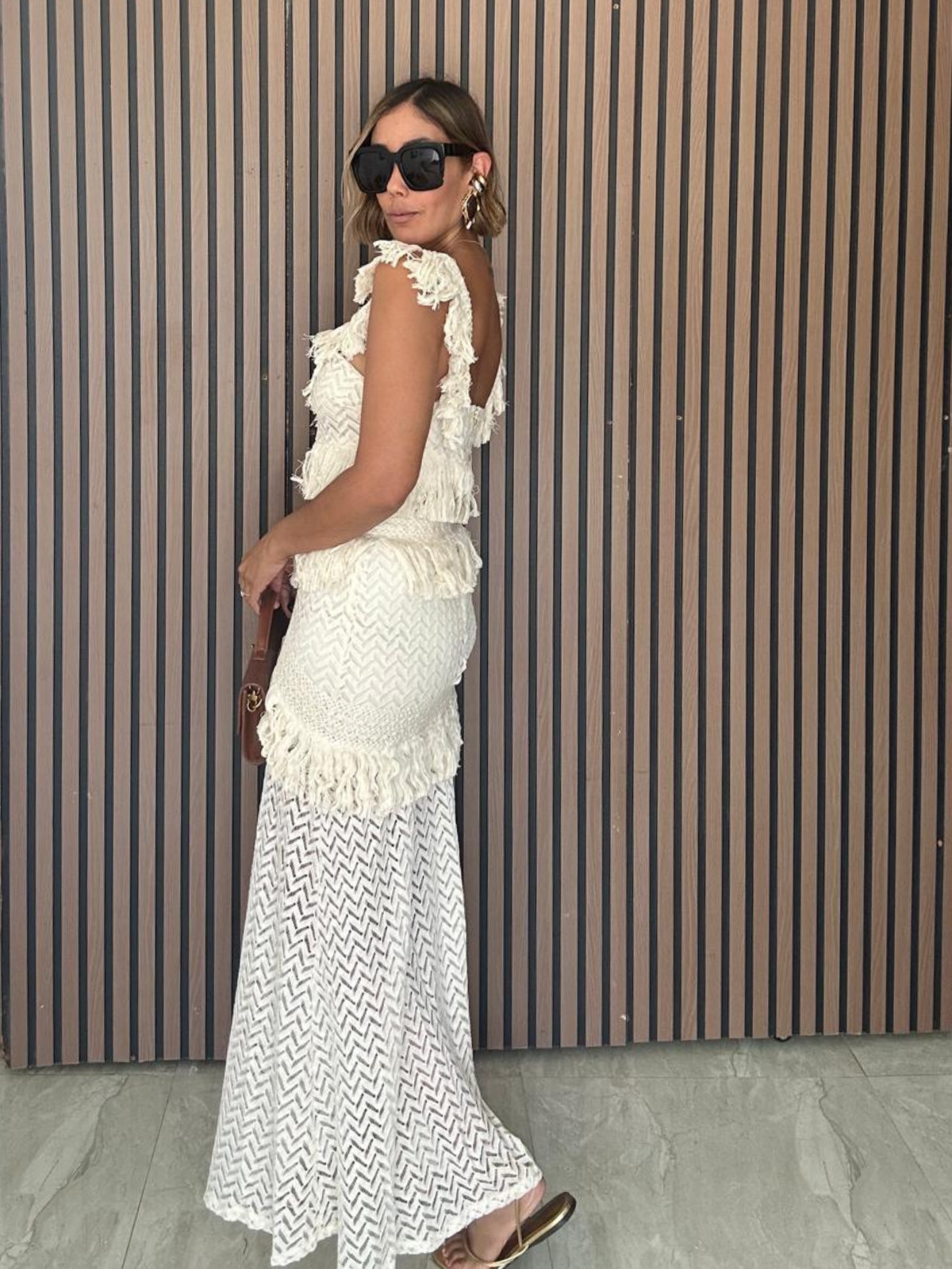 The Amalfi Fringe Top & Skirt Set