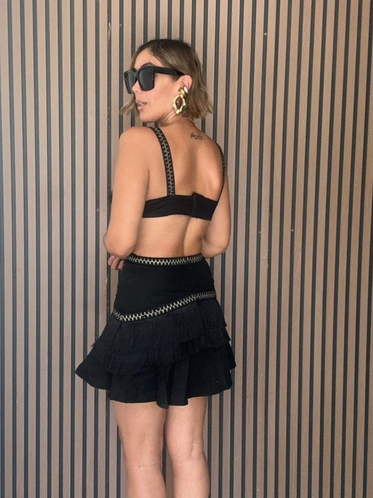 Fringe Factor Cut-Out Mini Dress