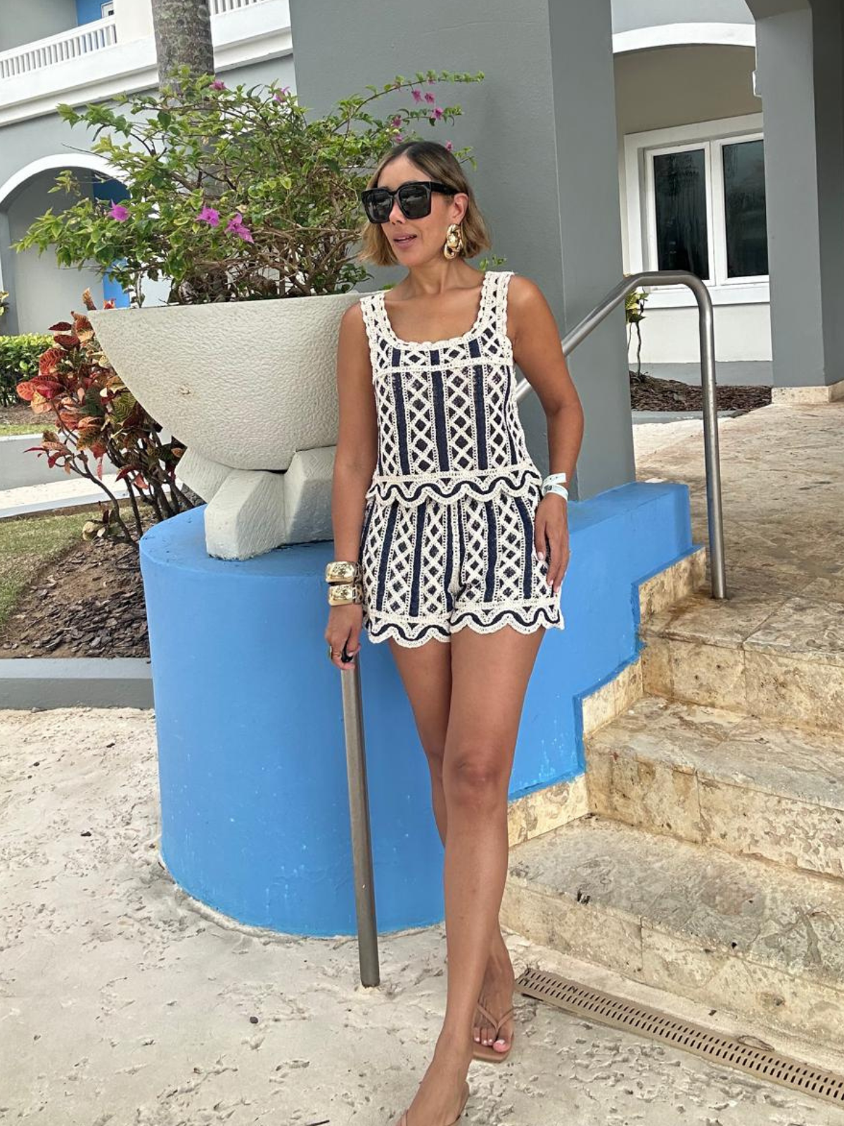 Tulum After Noon Top an Shorts Set