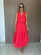 Amor Mio Eyelet Top and Skirt Seto