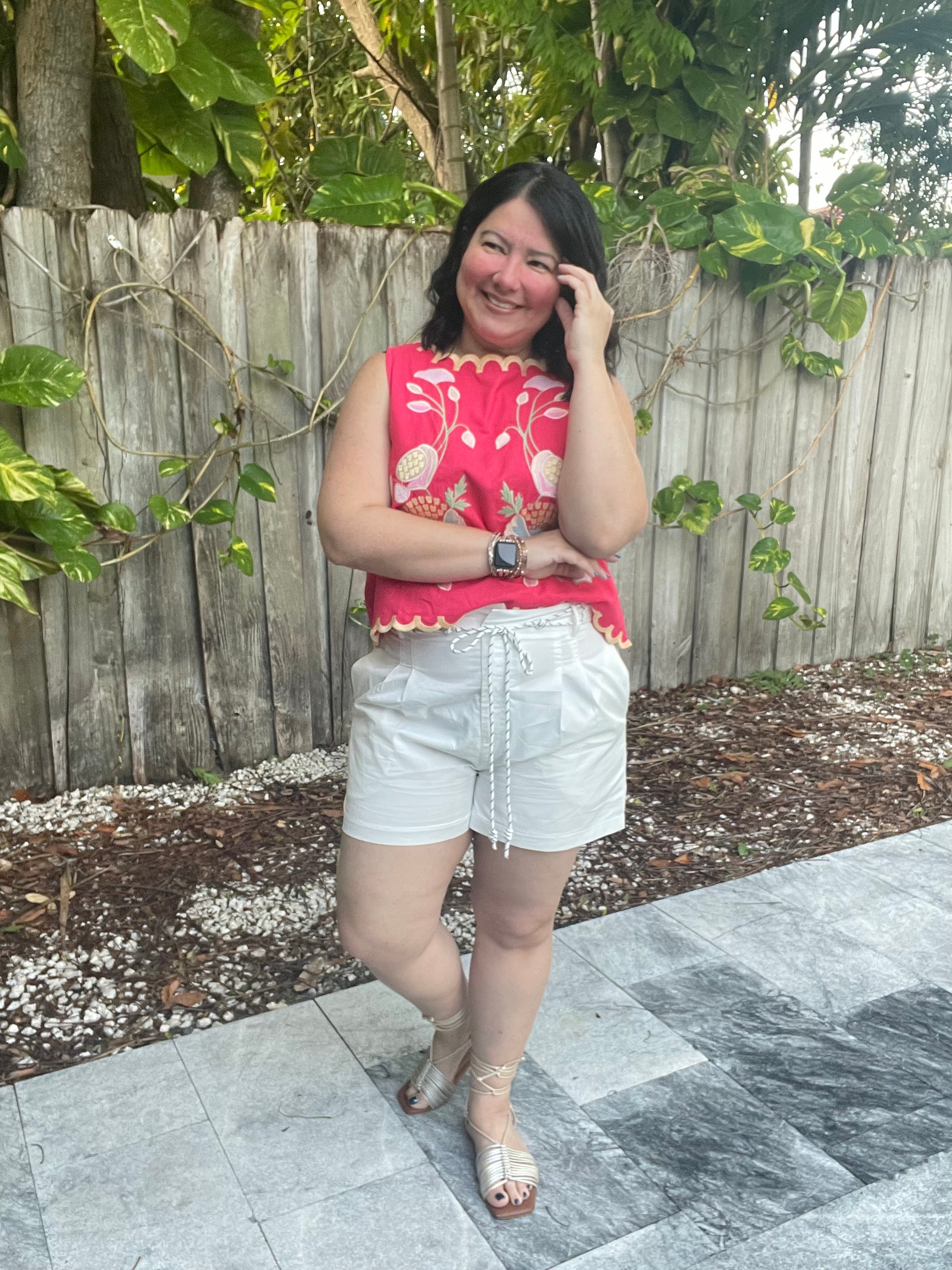 Marina Chic Belted Shorts