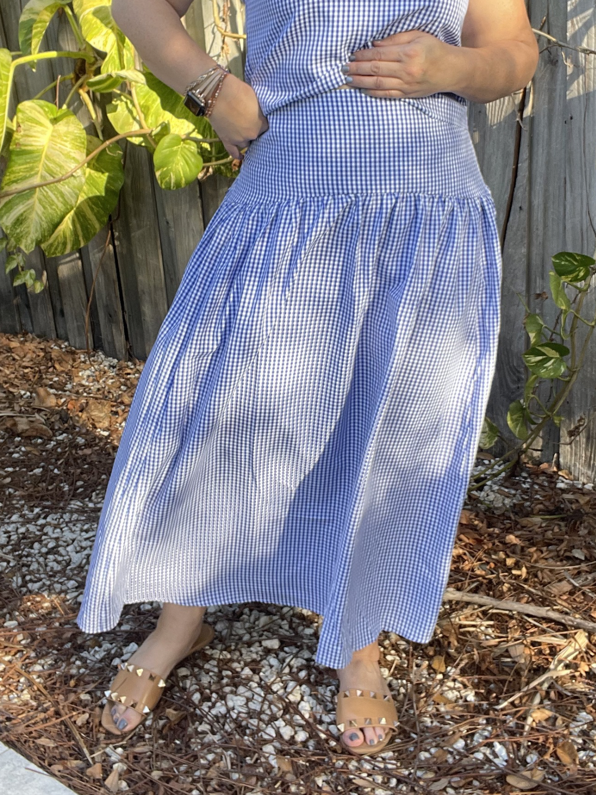The Country Manor Gingham Maxi Skirt