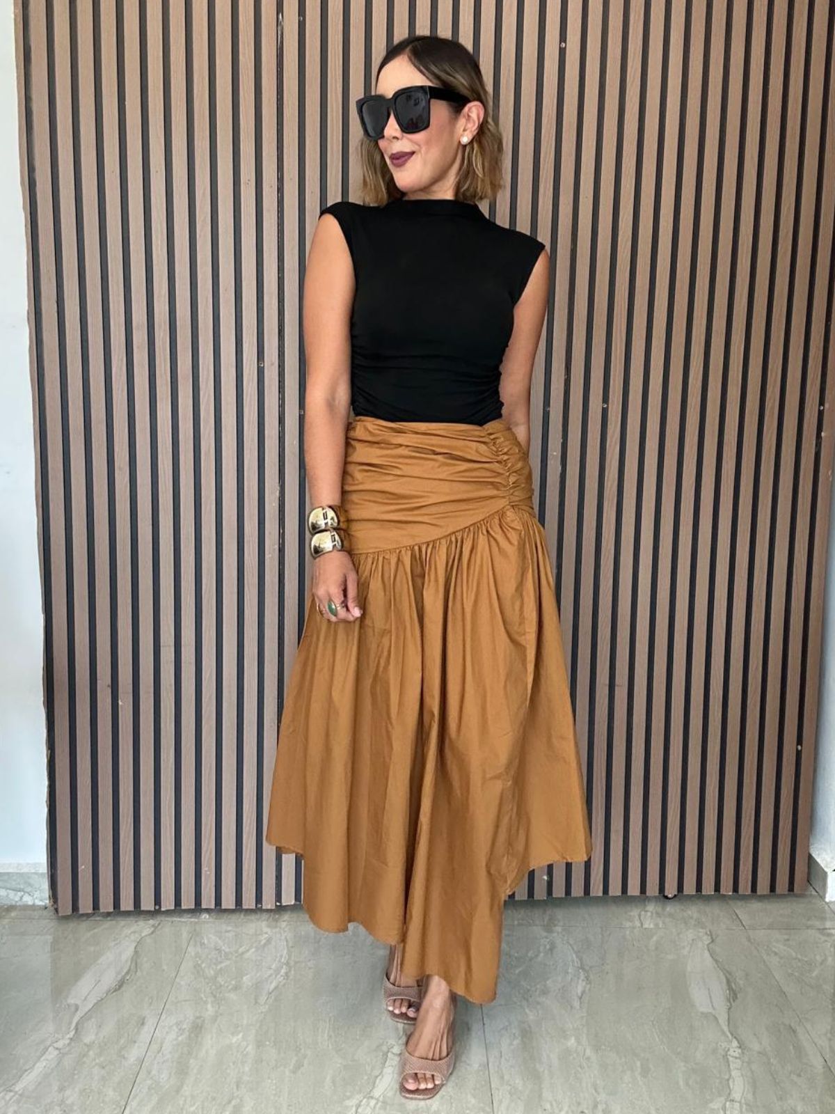 The Draped Perspective Skirt