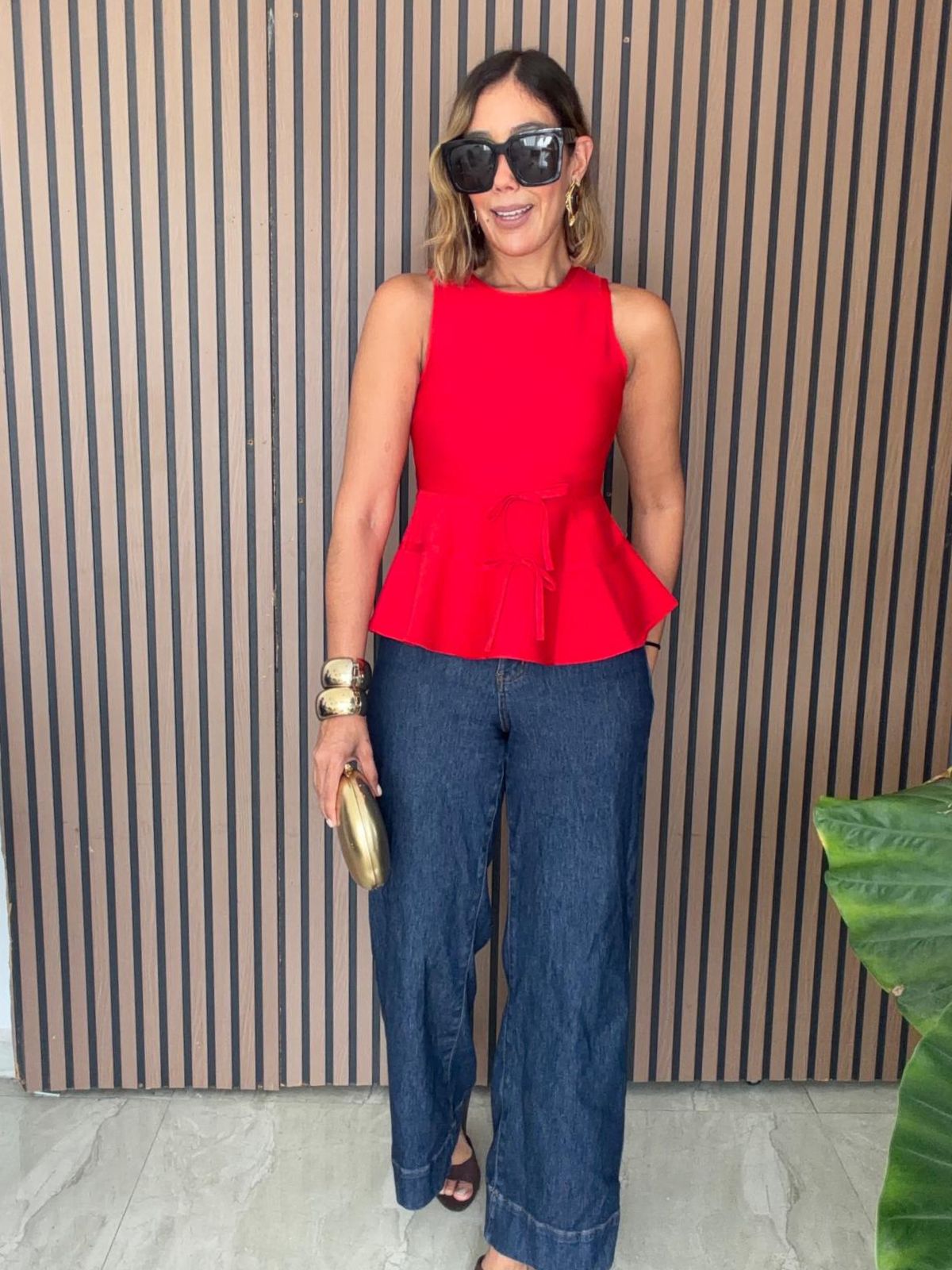 All Tied Up in Love Peplum Top