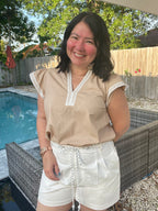 Marina Chic Belted Shorts