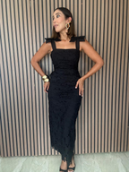 She’s the Moment Lace Midi Dress