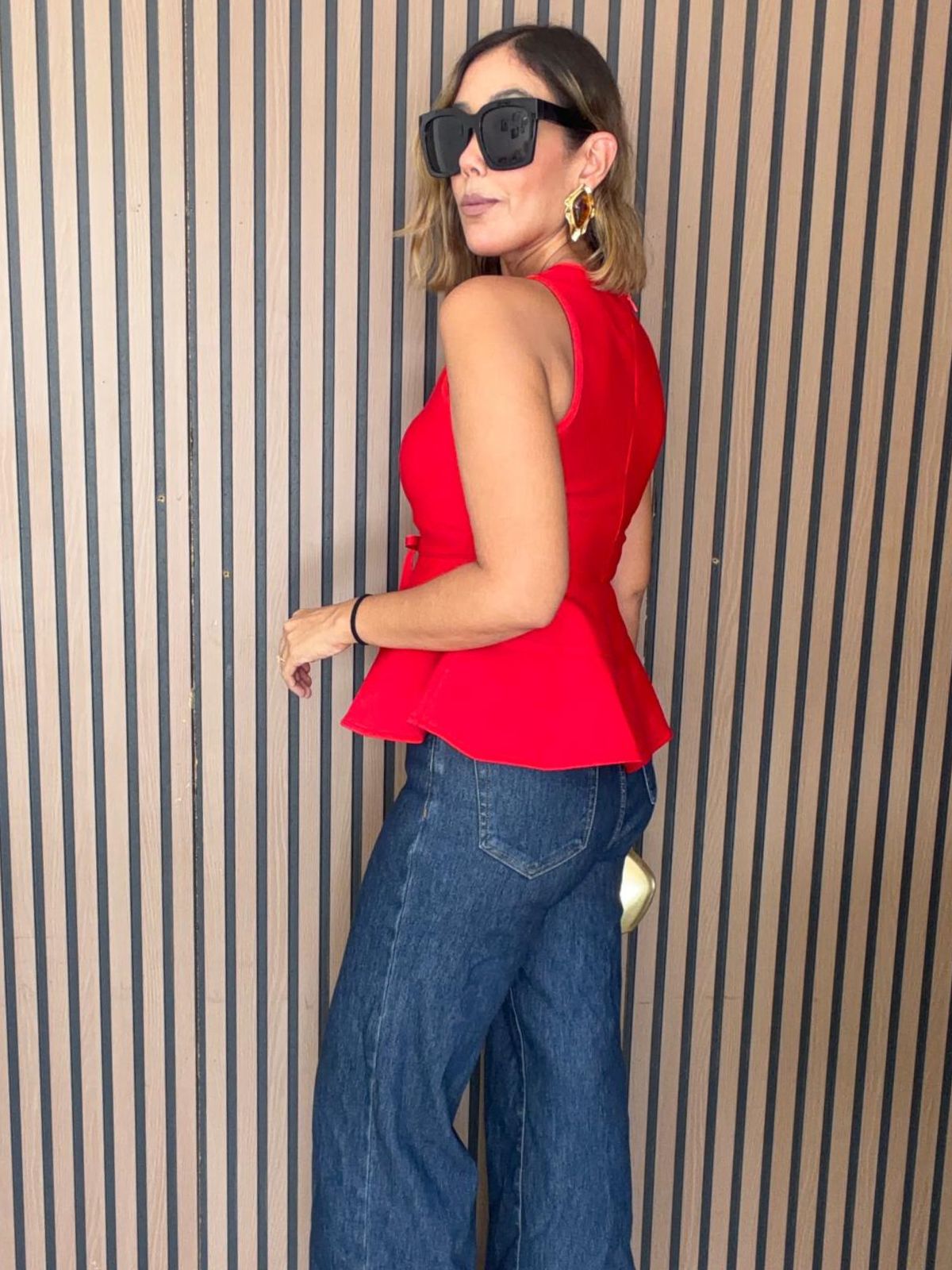 All Tied Up in Love Peplum Top