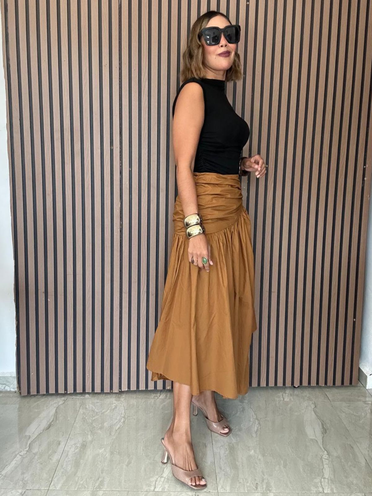 The Draped Perspective Skirt
