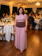The Bordeaux Blush Maxi Dress