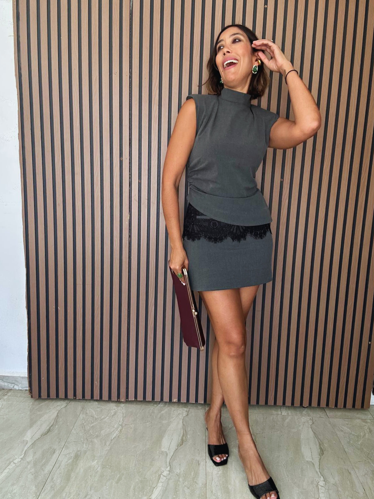 Subtle Statement Mini Skirt