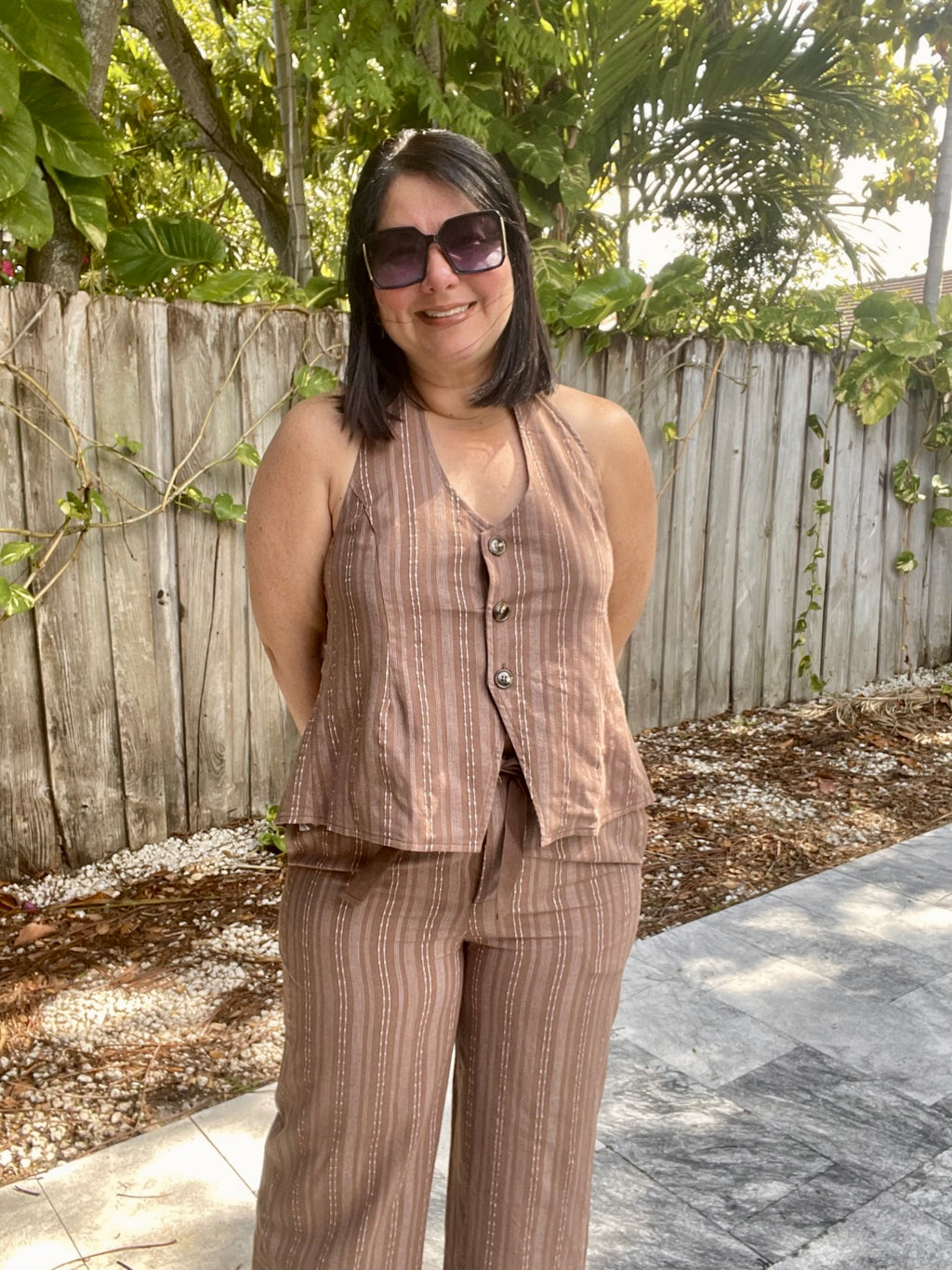 Style Meets Confidence Vest Top and Pants Set