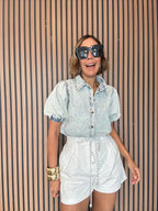 Not Your Average Denim Blouse