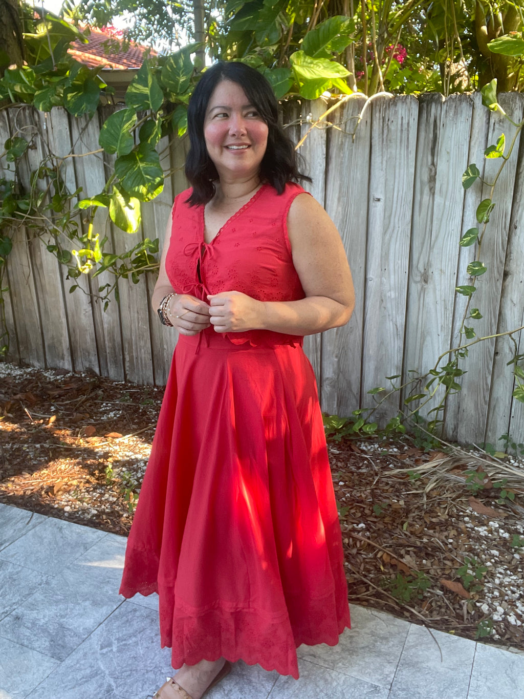 Amor Mio Eyelet Top and Skirt Seto