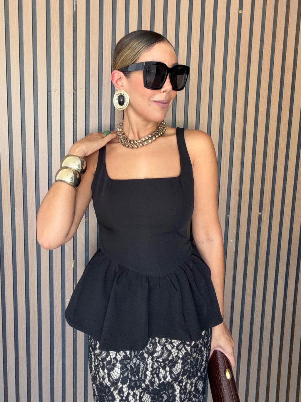 She Sets the Tone Peplum Top