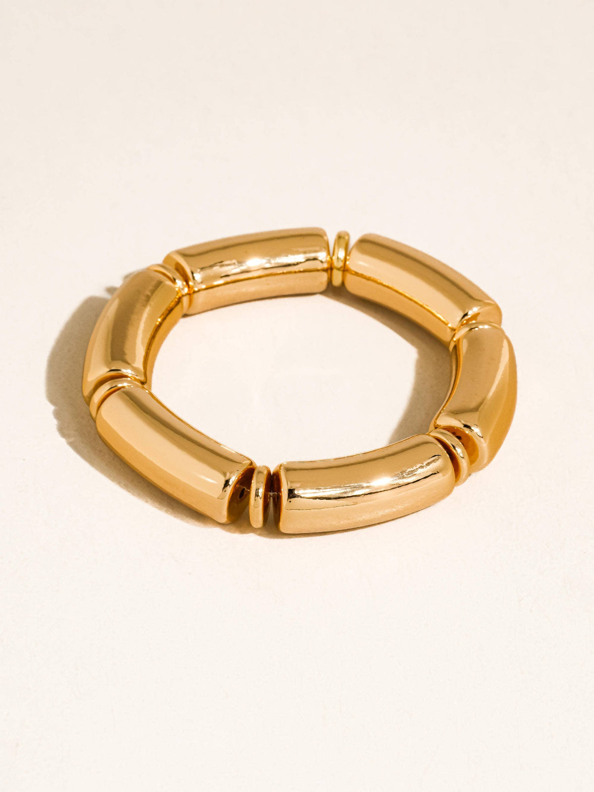 Cove 18K Gold Non-Tarnish Chunky Resin Bangle Set