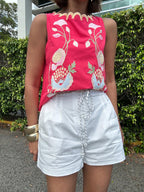 Marina Chic Belted Shorts