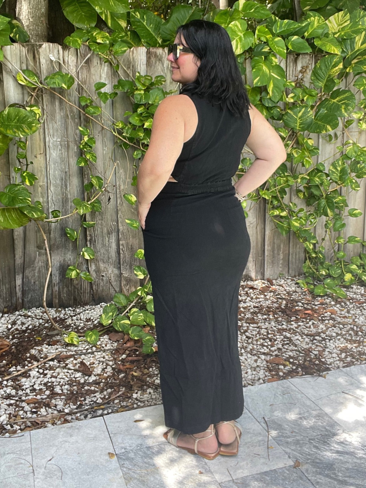 Define Me Denim Midi Dress