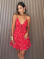Show Stopper Cross-Back Mini Dress
