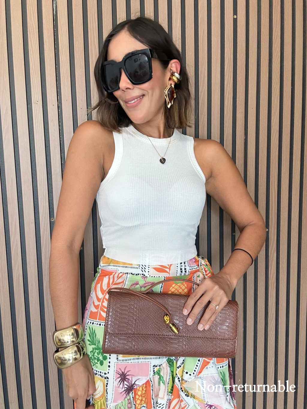 Marivi Ribbed Cropped Tank Top