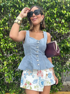 True to You Denim Top