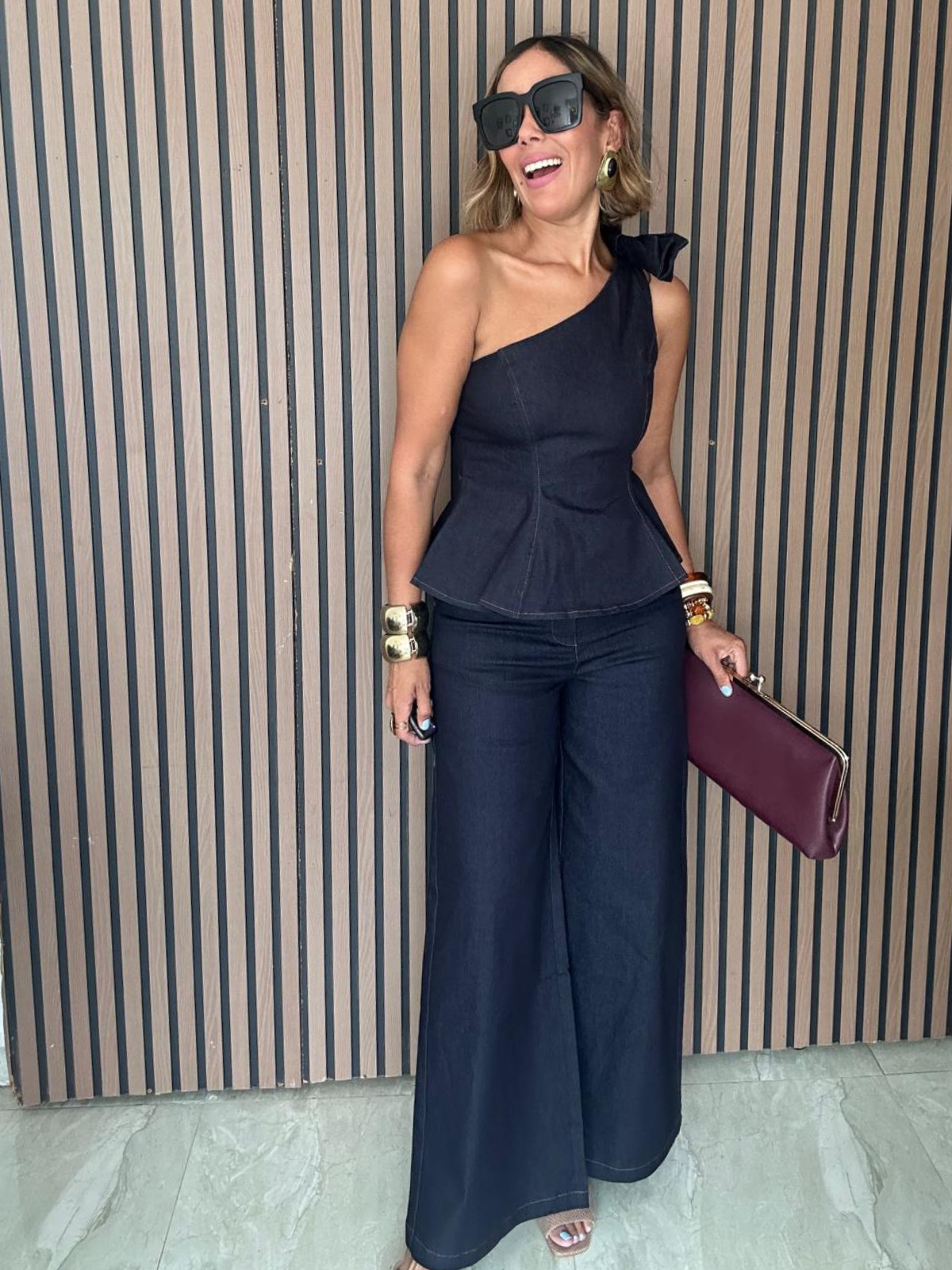 The She Means Business One Shoulder Top