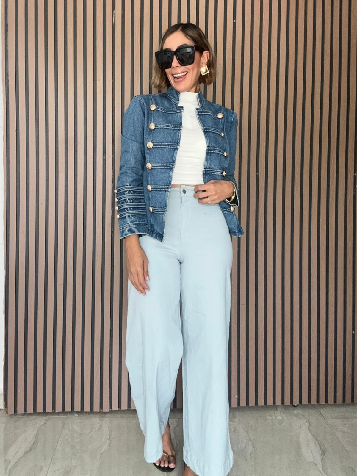 Pepperline Military Denim Jacket