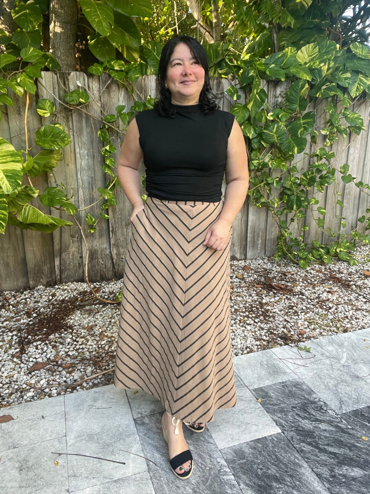 A Touch of Warmth Midi Skirt