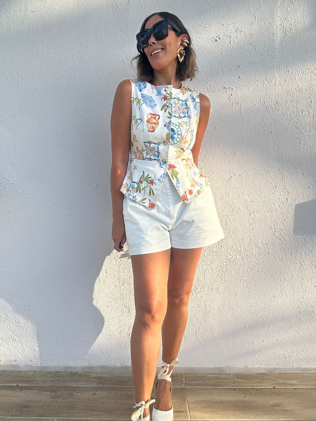 Marina Chic Belted Shorts