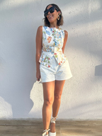 Marina Chic Belted Shorts