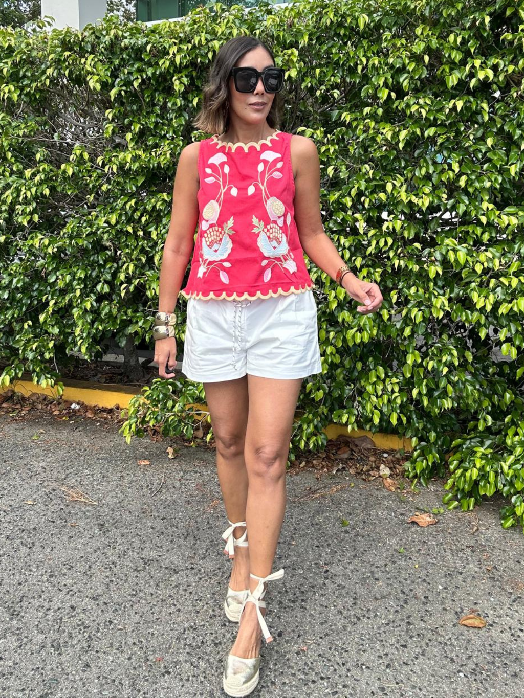 Marina Chic Belted Shorts