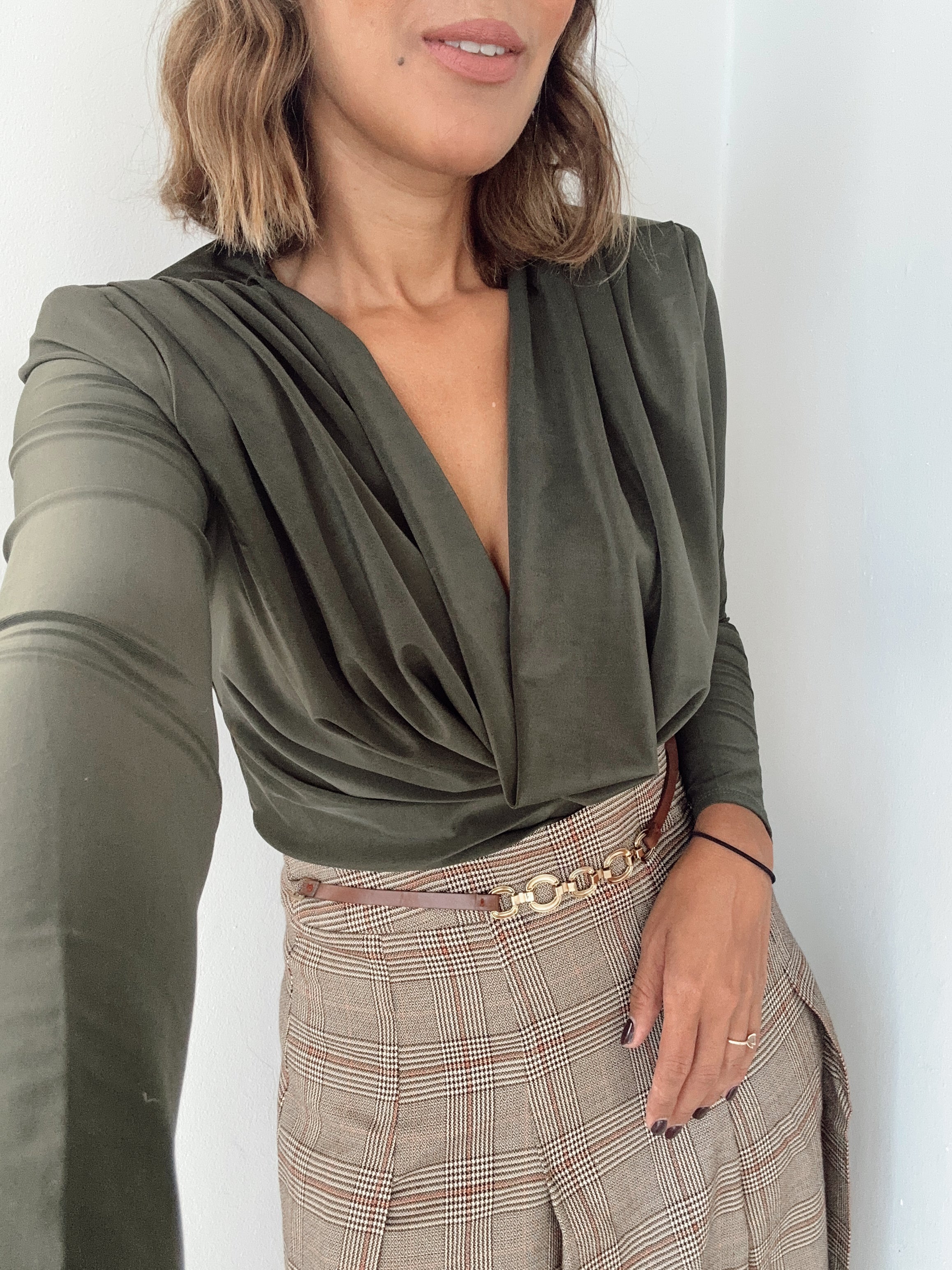 Forest Green Elegance Top