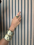 Auricca 18K Gold Non-Tarnish Abstract Open Statement Ring